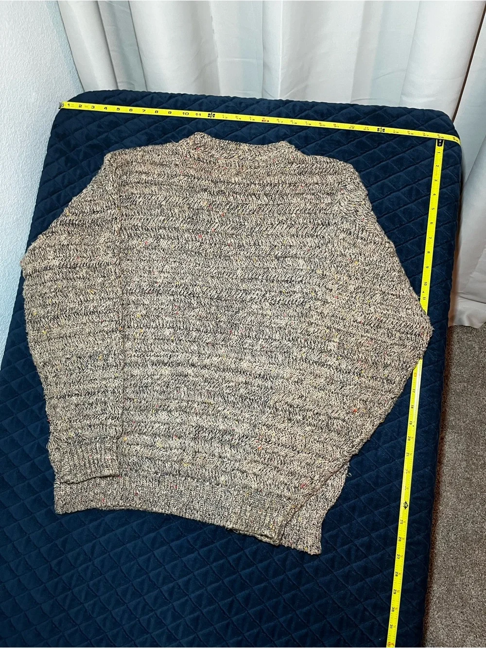 Vintage Tony Lambert Men's Marled Comfy Crewneck Sweater